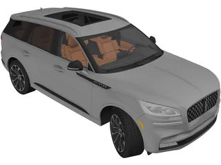 Lincoln Aviator (2020) 3D Model preview