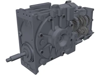 Hewland LD200 Gearbox 3D Model preview