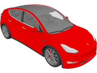 Tesla Model Y (2021) 3D Model preview