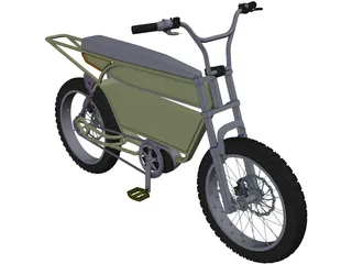 Electric Bicycle 3D Model preview