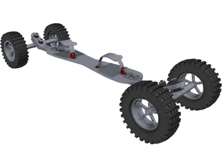 Mountainboard 3D Model preview