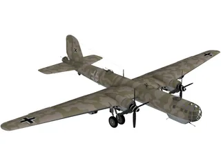 Heinkel HE-177 3D Model preview