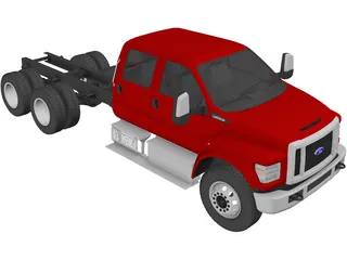 Ford F-650 Crew Cab 6x4 (2016) 3D Model preview