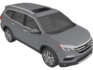 Honda Pilot (2016) 3D Model preview