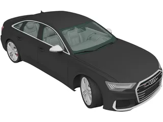 Audi S6 Sedan (2019) 3D Model preview