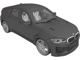 BMW X6 Lumma [+Interior] 3D Model preview