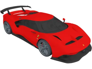 Ferrari P80C (2019) 3D Model preview