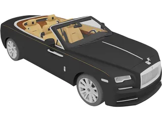 Rolls-Royce Dawn (2017) 3D Model preview