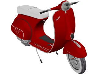 Piaggio Vespa (1962) 3D Model preview