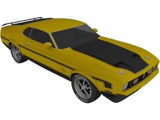 Ford Mustang Mach 1 (1971) 3D Model preview