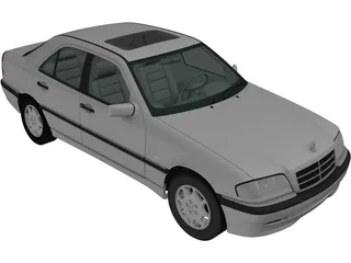 Mercedes-Benz C220 (1998) 3D Model preview