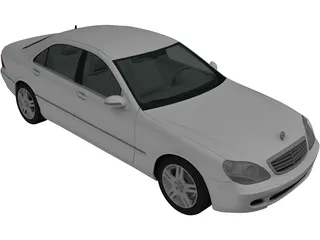 Mercedes-Benz S500 (2004) 3D Model preview