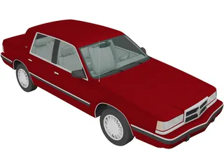 Dodge Dynasty (1992) 3D Model preview