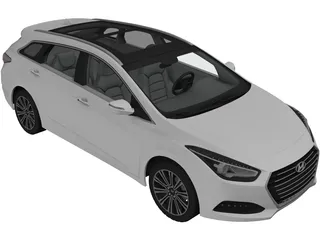 Hyundai i40 Wagon (2015) 3D Model preview