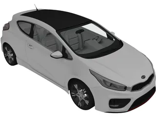 Kia Pro Ceed GT (2014) 3D Model preview