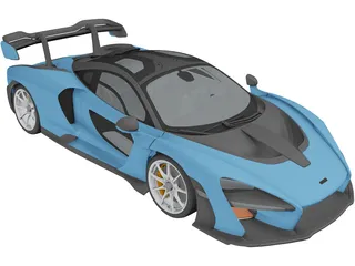Mclaren Senna (2018) 3D Model preview