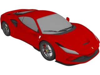 Ferrari F8 Tributo 3D Model preview