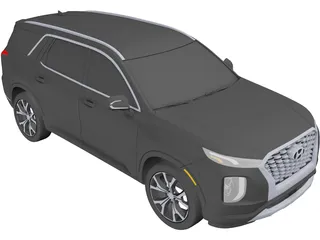 Hyundai Palisade (2020) 3D Model preview