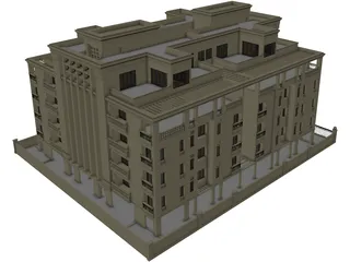 Hotel 3D Model preview