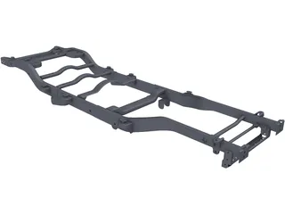 Jeep JK Frame 3D Model preview
