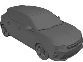 Opel Corsa (2020) 3D Model preview