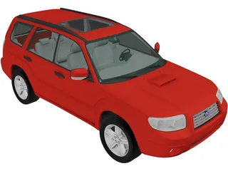 Subaru Forester (2005) 3D Model preview