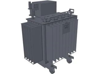 Power Transformer 160kVA 3D Model preview