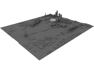 Melbourne Docklands 3D Model preview