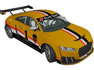 Audi TT RS Clubsport Race Turbo (2021) 3D Model preview