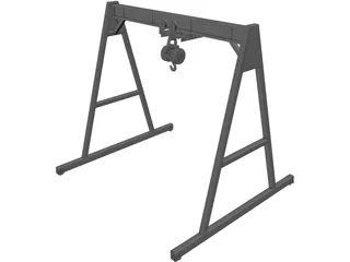 Overhead Crane 5T 3D Model preview