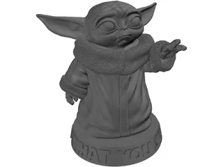 Baby Yoda 3D Model preview