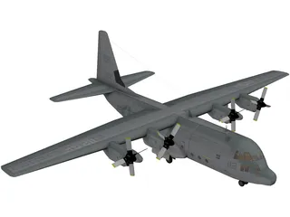 Lockheed AC-130 3D Model preview