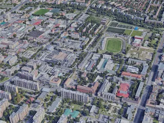 Budapest City North, Hungary (2019) 3D Model preview