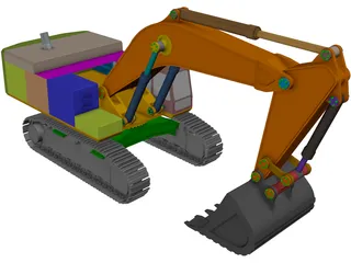 Caterpillar 390F 3D Model preview