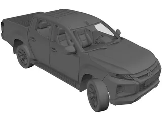Mitsubishi L200 Triton (2021) 3D Model preview
