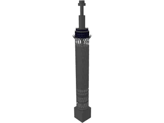 Cairo Tower 3D Model preview