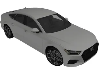 Audi A7 (2019) 3D Model preview
