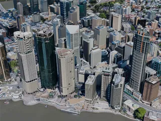 Brisbane City Center, Australia (2019) 3D Model preview