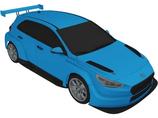 Hyundai i30N [TCR] (2018) 3D Model preview