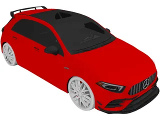 Mercedes-Benz A35 AMG Hatchback (2020) 3D Model preview