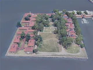 New York City, Ellis Island, USA (2019) 3D Model preview