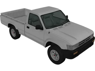 Toyota Hilux (1988) 3D Model preview