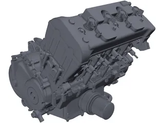 Honda CBR600 F4i Engine 3D Model preview