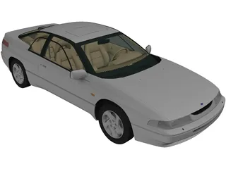 Subaru SVX (1992) 3D Model preview