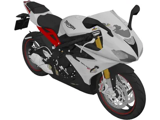 Triumph Daytona 675R (2015) 3D Model preview