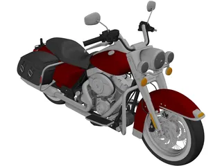 Harley Davidson Road King Classic (2011) 3D Model preview