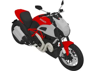 Ducati Diavel (2011) 3D Model preview