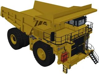 Komatsu 830E-AC 3D Model preview