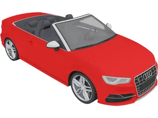 Audi S3 Convertible (2015) 3D Model preview