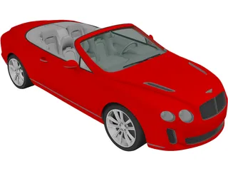 Bentley Continental Supersports Convertible (2011) 3D Model preview